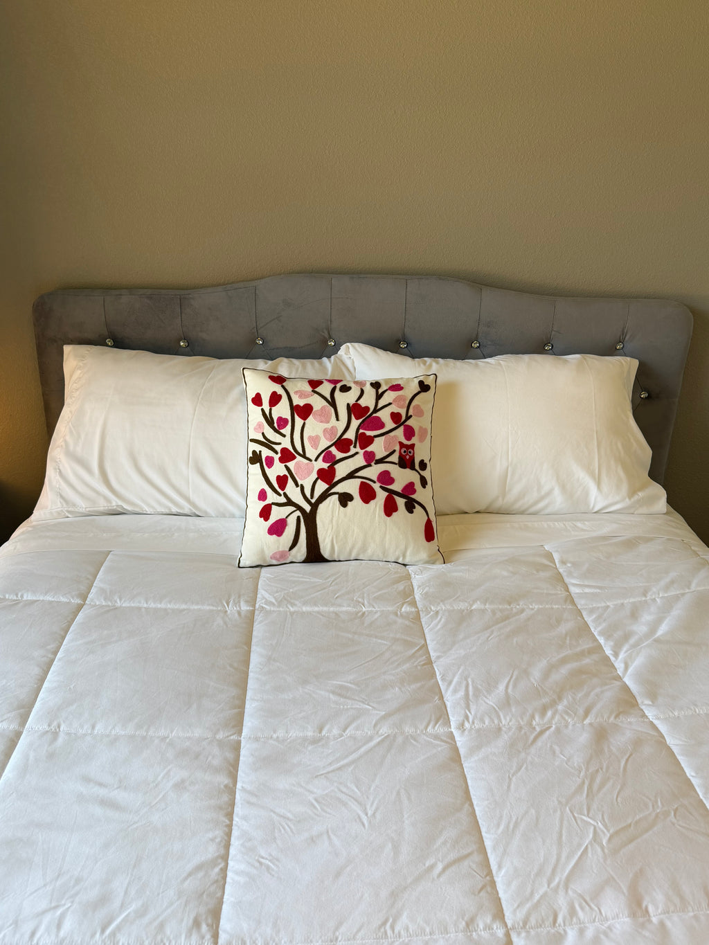 Red Plum Blossom Pillow Cover - Soft Velvet Cushion Cover