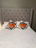 Little Bear & Fish Pillow Cover