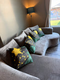 Golden Constellation Pillow Cover
