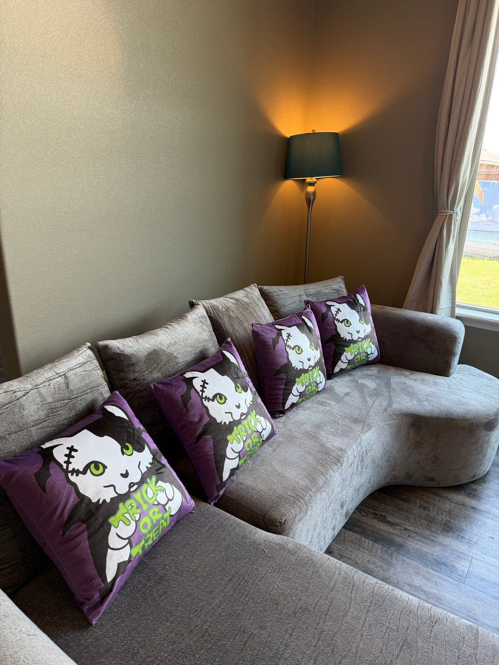 Halloween Pumpkin Pillow Covers Set of 2 – 18x18 Inch