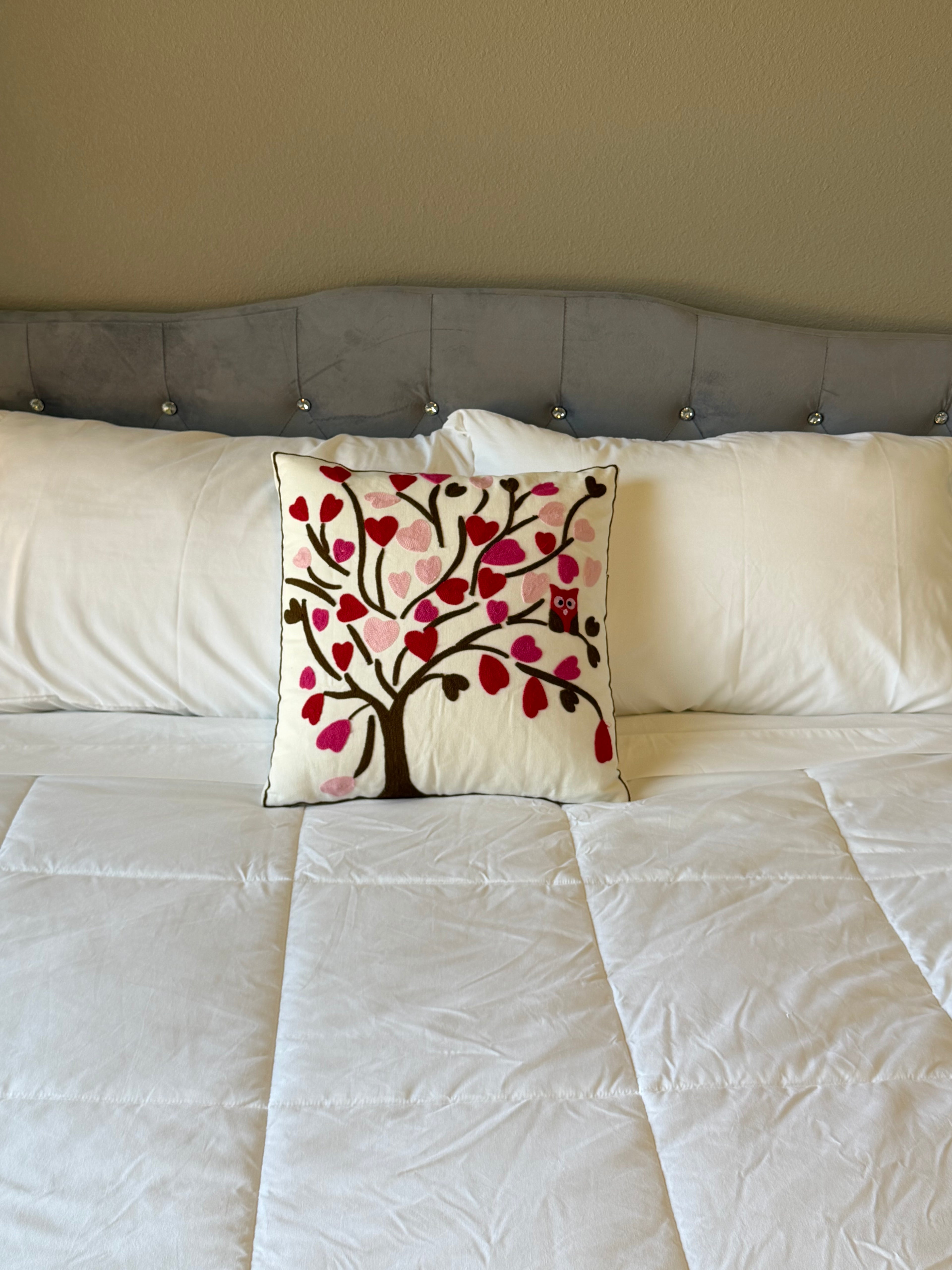 Red Plum Blossom Pillow Cover - Soft Velvet Cushion Cover